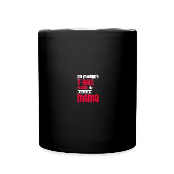 Teeball Tee Ball Tball Mom - Tasse einfarbig - Schwarz - Vorne