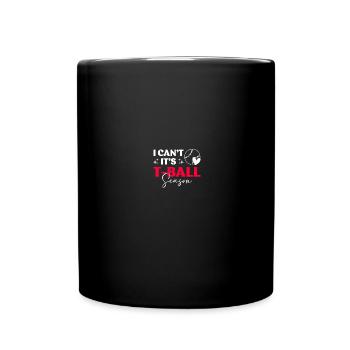 Teeball Tee Ball Tball Mom - Tasse einfarbig - Schwarz - Vorne