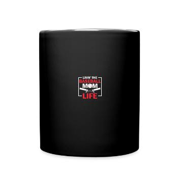 Baseball Mom - Full Colour Mug - black - Front