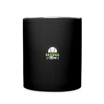 Baseball Mom - Full Colour Mug - black - Front