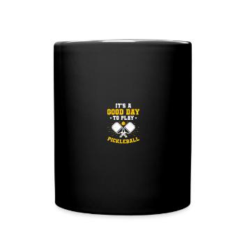 Pickle Ball Pickleball Kitchen - Full Colour Mug - black - Front