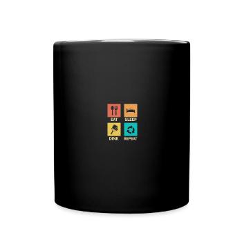 Pickle Ball Pickleball Kitchen - Full Colour Mug - black - Front
