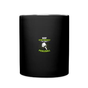 Pickle Ball Pickleball Kitchen - Full Colour Mug - black - Front