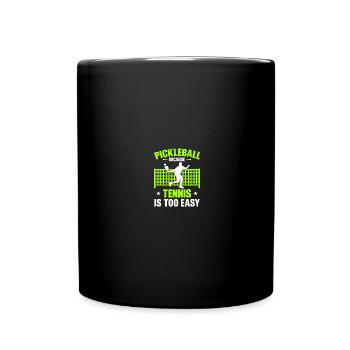 Pickle Ball Pickleball Kitchen - Full Colour Mug - black - Front
