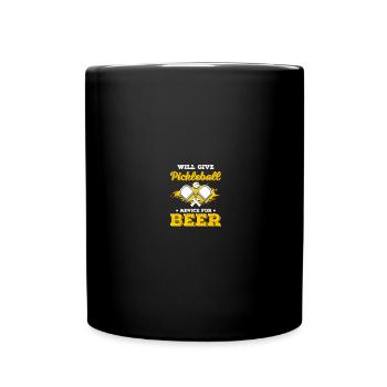 Pickle Ball Pickleball Cuisine - Mug uni - noir - Devant