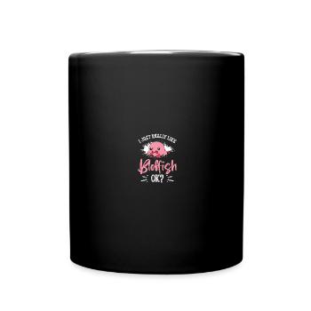 Blob-Fisch Blobfisch - Tasse einfarbig - Schwarz - Vorne