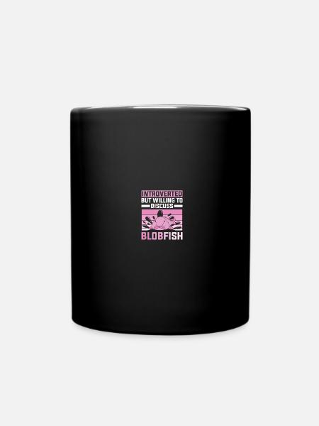 Blob-Fisch Blobfisch - Tasse einfarbig - Schwarz