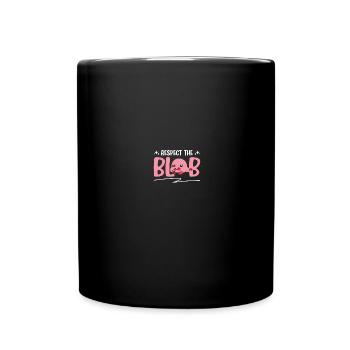 Blob-Fisch Blobfisch - Tasse einfarbig - Schwarz - Vorne