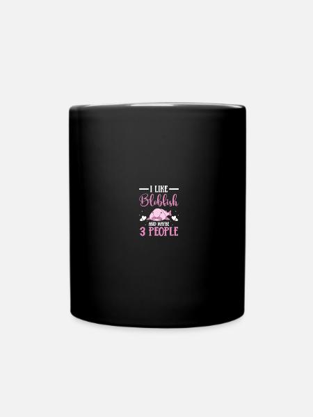 Blob-Fisch Blobfisch - Tasse einfarbig - Schwarz
