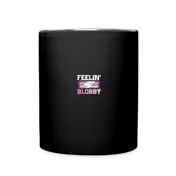 Blob-Fisch Blobfisch - Tasse einfarbig - Schwarz - Vorne