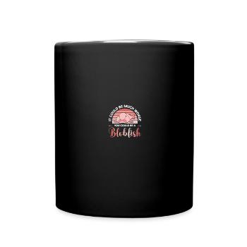 Blob-Fisch Blobfisch - Tasse einfarbig - Schwarz - Vorne