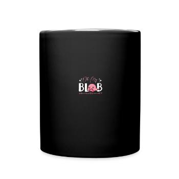Blob-Fisch Blobfisch - Tasse einfarbig - Schwarz - Vorne