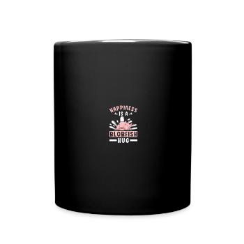 Blob-Fisch Blobfisch - Tasse einfarbig - Schwarz - Vorne