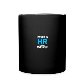 HR Manager Human Resources - Full Colour Mug - black - Front