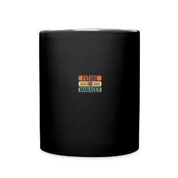 HR Manager Human Resources - Full Colour Mug - black - Front