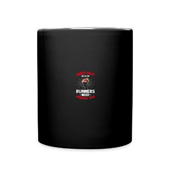 Lancer du poids sportif Athlétisme - Mug uni - noir - Devant
