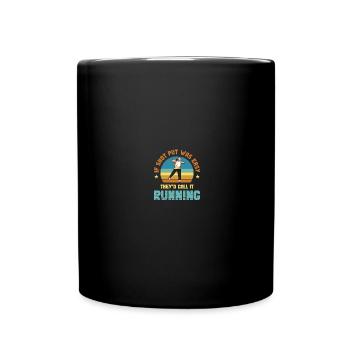 Lancer du poids sportif Athlétisme - Mug uni - noir - Devant