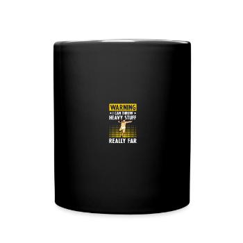 Lancer du poids sportif Athlétisme - Mug uni - noir - Devant