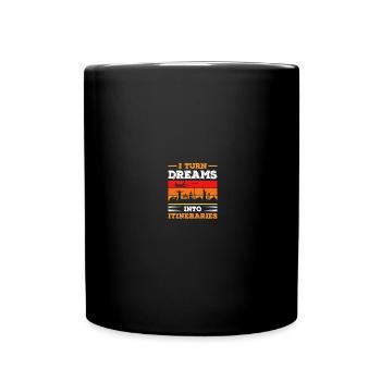 Holiday Planner Travel Agency Travel Agency - Full Colour Mug - black - Front