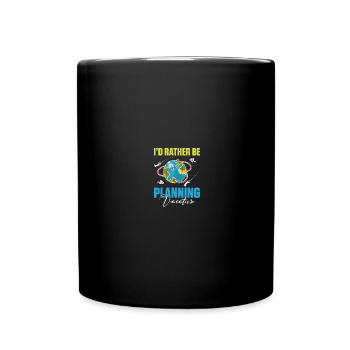 Holiday Planner Travel Agency Travel Agency - Full Colour Mug - black - Front