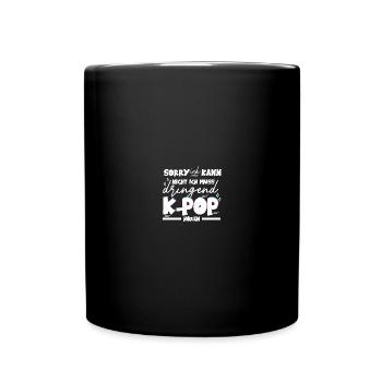 Team K-Pop Koreanische Popmusik Kpop - Tasse einfarbig - Schwarz - Vorne