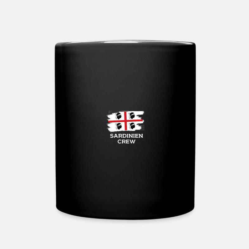 Sardinien Crew Fahne Flagge Geschenk - Tasse einfarbig - Schwarz
