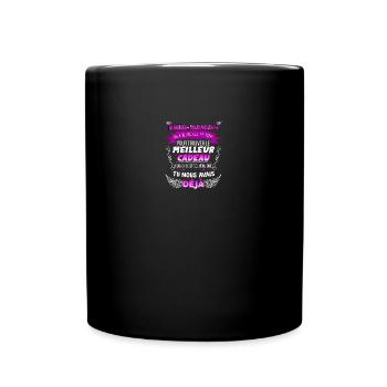 Belle-Maman le meilleur cadeau des enfants - Mug uni - noir - Devant