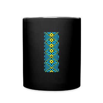 Ukraine Vyshivanka - Full Colour Mug - black - Front