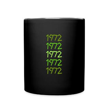 Witzig 1972 - Tasse einfarbig - Schwarz - Vorne