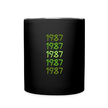 1987 1987 - Tasse einfarbig - Schwarz - Vorne