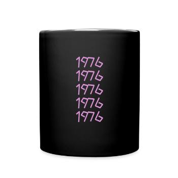 Retro 1976 - Tasse einfarbig - Schwarz - Vorne