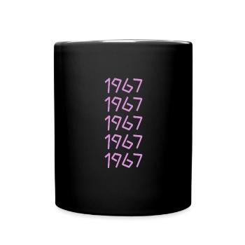 Né en 1967 - Mug uni - noir - Devant