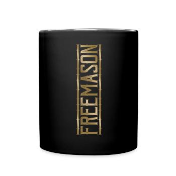 Masonic Freemasonry Fraternal - Tasse einfarbig - Schwarz - Vorne
