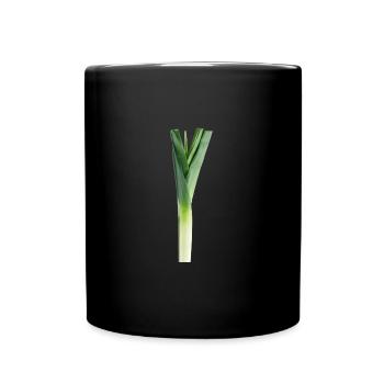 Meme de l'Internet - poireau. - Mug uni - noir - Devant