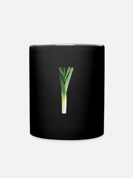 Meme de l'Internet - poireau. - Mug uni - noir