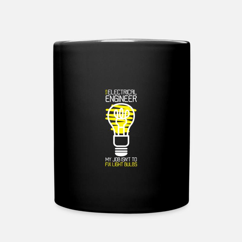 Elektriker - Tasse einfarbig - Schwarz