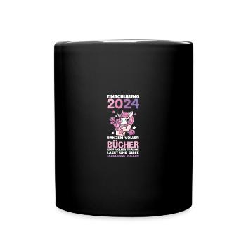 1st Grade Schoolchild Back to School Enrollment - Full Colour Mug - black - Front