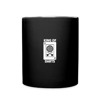T-shirt roi des fléchettes - Mug uni - noir - Devant