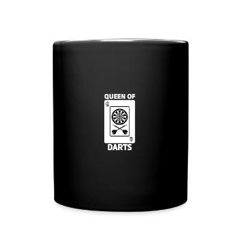 T-shirt de reine des fléchettes - Mug uni - noir - Devant