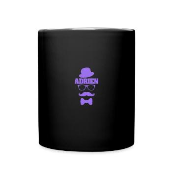 Geschenk für Adrien - Tasse einfarbig - Schwarz - Vorne