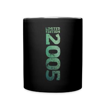 Limited Edition 2005 18. Geburtstag Geschenk - Tasse einfarbig - Schwarz - Vorne