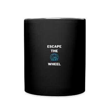 Escape the Wheel - Tasse einfarbig - Schwarz - Vorne