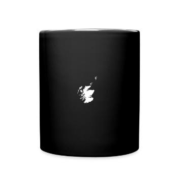 Scotland map - Full Colour Mug - black - Front