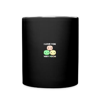 Asiatisches Japanisches Mochi Liebe I Geschenk - Tasse einfarbig - Schwarz - Vorne