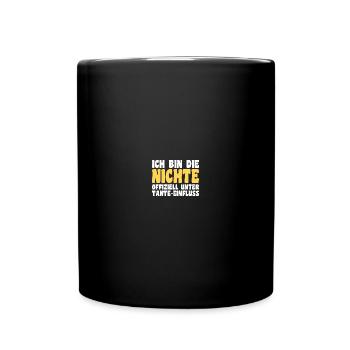Nièce motif familial - Mug uni - noir - Devant