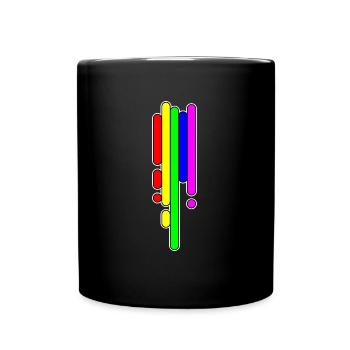 Rainbow vomit Rainbow vomit poke madic - Mug uni - noir - Devant