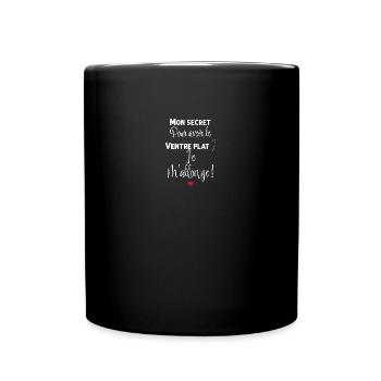 Humour Régime Femme Cadeau Drôle Copine - Mug uni - noir - Devant
