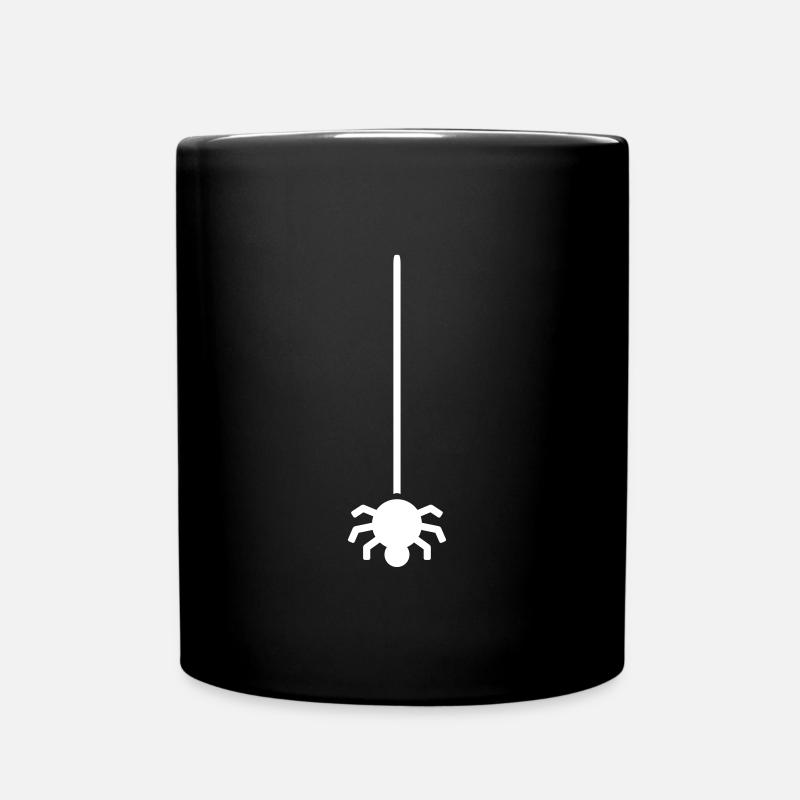 Hanging spider - Full Colour Mug - black