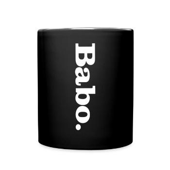 babo, boss, chef, cool, patron, écriture, sort - Mug uni - noir - Devant