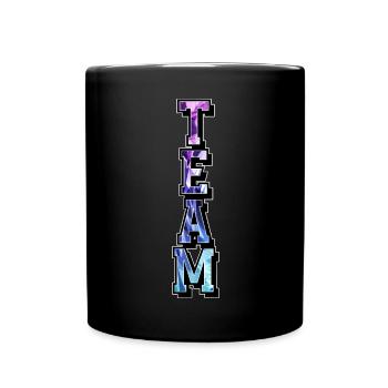 Team - Tasse einfarbig - Schwarz - Vorne